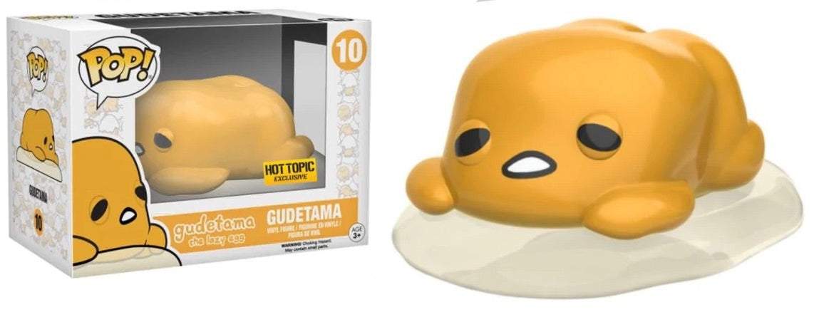 Funko Pop! Gudetama The Lazy Egg 10 Hot Topic Exclusive + Free Protector