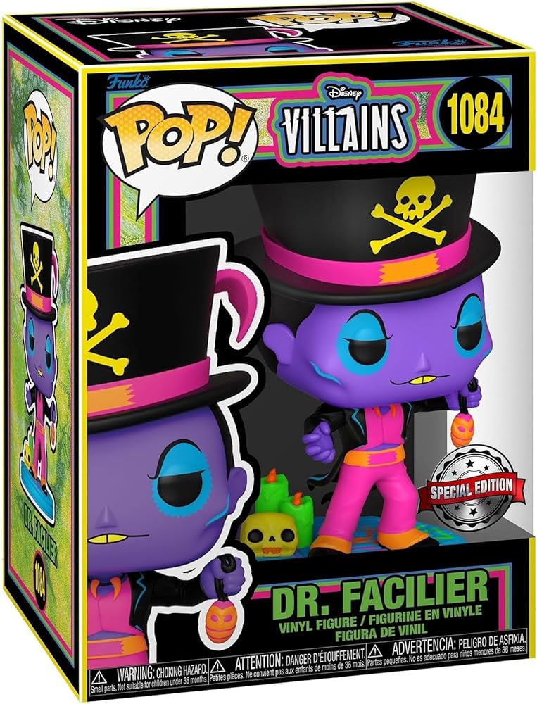 Funko Pop! Disney Villains - Dr. Facilier 1084 Special Edition + Free Protector