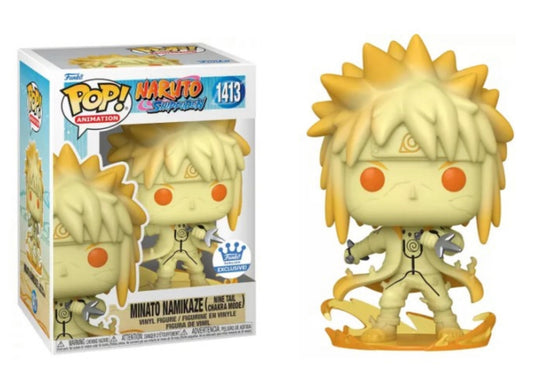 Funko Pop! Naruto Shippuden Minato Namikaze (Nine Tail Chakra Mode) 1413 Funko Shop Exclusive + Free Protector
