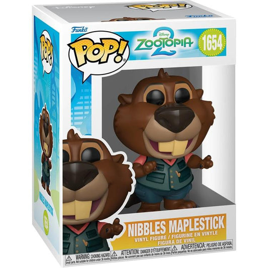 Funko Pop! Disney Zootopia 2 - Nibbles Maplestick 1654 Figure + Pop Protector