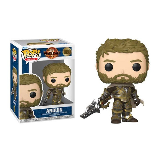 Funko Pop! World of Warcraft The War Within : Anduin 1099 Figure + Pop Protector