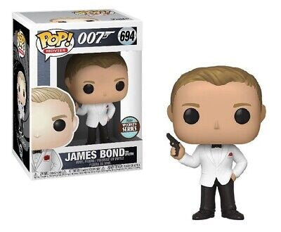 Funko Pop! 007 James Bond from Spectre 694 Funko Specialty Series Exclusive (VAULTED) + Free Protector