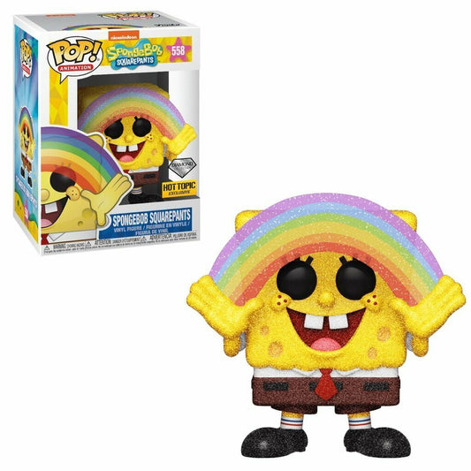 Funko Pop! Nickelodeon SpongeBob SquarePants 558 Diamond Hot Topic Exclusive + Free Protector