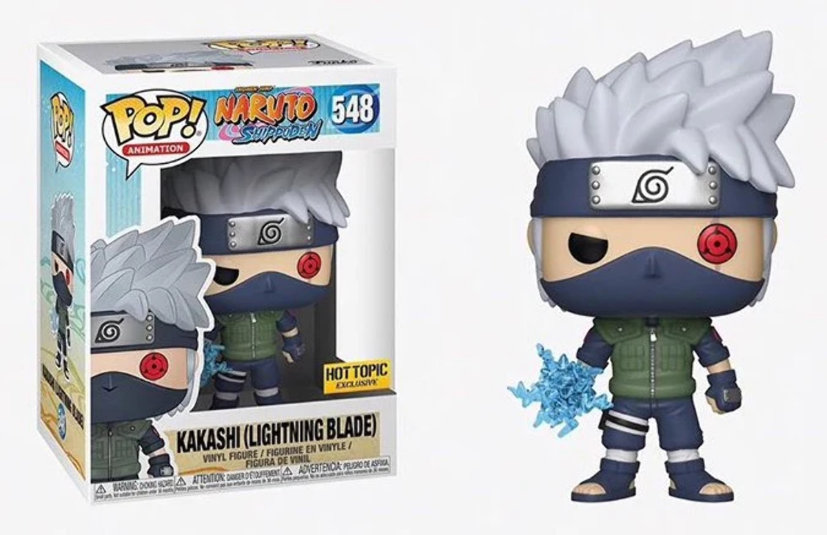 Funko Pop! Naruto Shippuden - Kakashi (Lightning Blade) 548 Hot Topic Exclusive Figure + Pop Protector