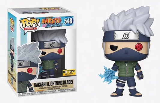 Funko Pop! Naruto Shippuden - Kakashi (Lightning Blade) 548 Hot Topic Exclusive Figure + Pop Protector