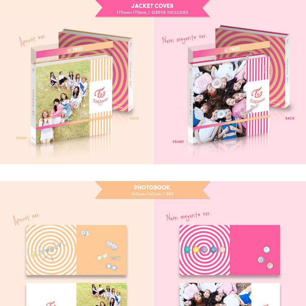 K-POP TWICE - TWICECOASTER : LANE 1 (3RD MINI ALBUM) APRICOT VERSION. (GRASS)