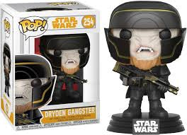 Funko Pop! Star Wars - Dryden Gangster 254 (VAULTED) (slight box ware) + Pop Protector