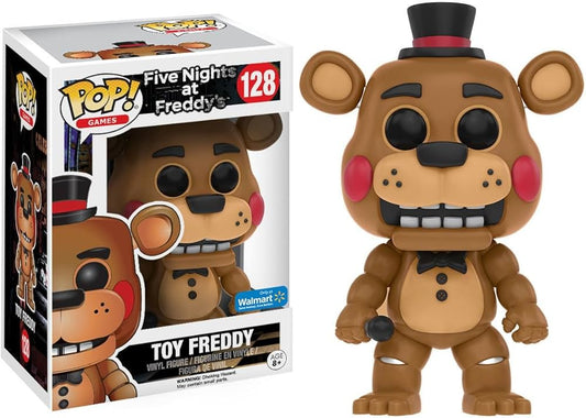 Funko Pop! Five Nights at Freddy’s (FNAF) - Toy Freddy 128 Walmart Exclusive Figure + Pop Protector