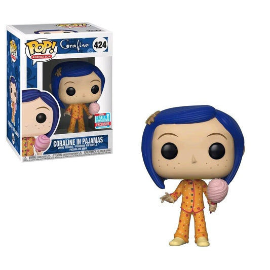 Funko Pop! Coraline In Pajamas 424 Funko 2018 Fall Convention Exclusive + Pop Protector