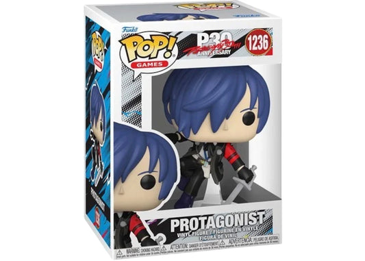 Funko Pop! Persona 5 30th Anniversary- Protagonist 1236 Figure + Pop Protector