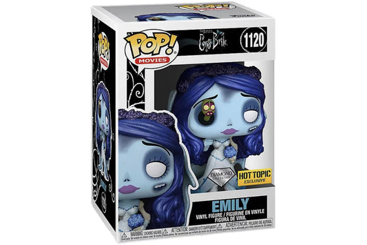 Funko Pop! Tim Burton’s Corpse Bride Emily 1120 Diamond Hot Topic Exclusive + Free Protector