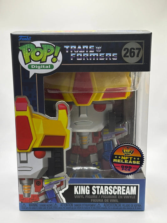 Funko Pop! Transformers - King Starscream 267 NFT Release 999 PCS LIMITED EDITION Figure + Pop Protector