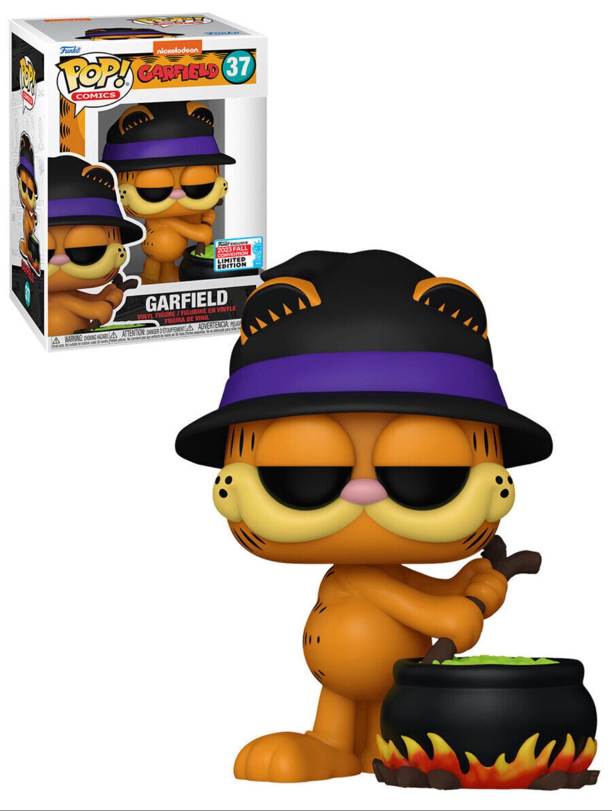 Funko Pop! Nickelodeon Garfield 37 Funko 2023 Fall Convention Limited Edition Exclusive + Free Protector