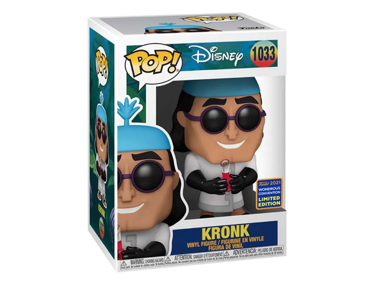 Funko Pop! Disney Kronk 1033 Funko 2021 Wondrous Convention Exclusive + Free Protector