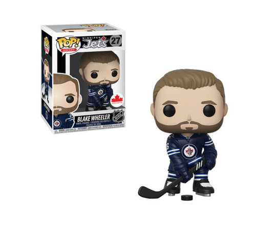 Funko Pop! Hockey NHL Winnipeg Jets Blake Wheeler 27 Canada Exclusive + Free Protector