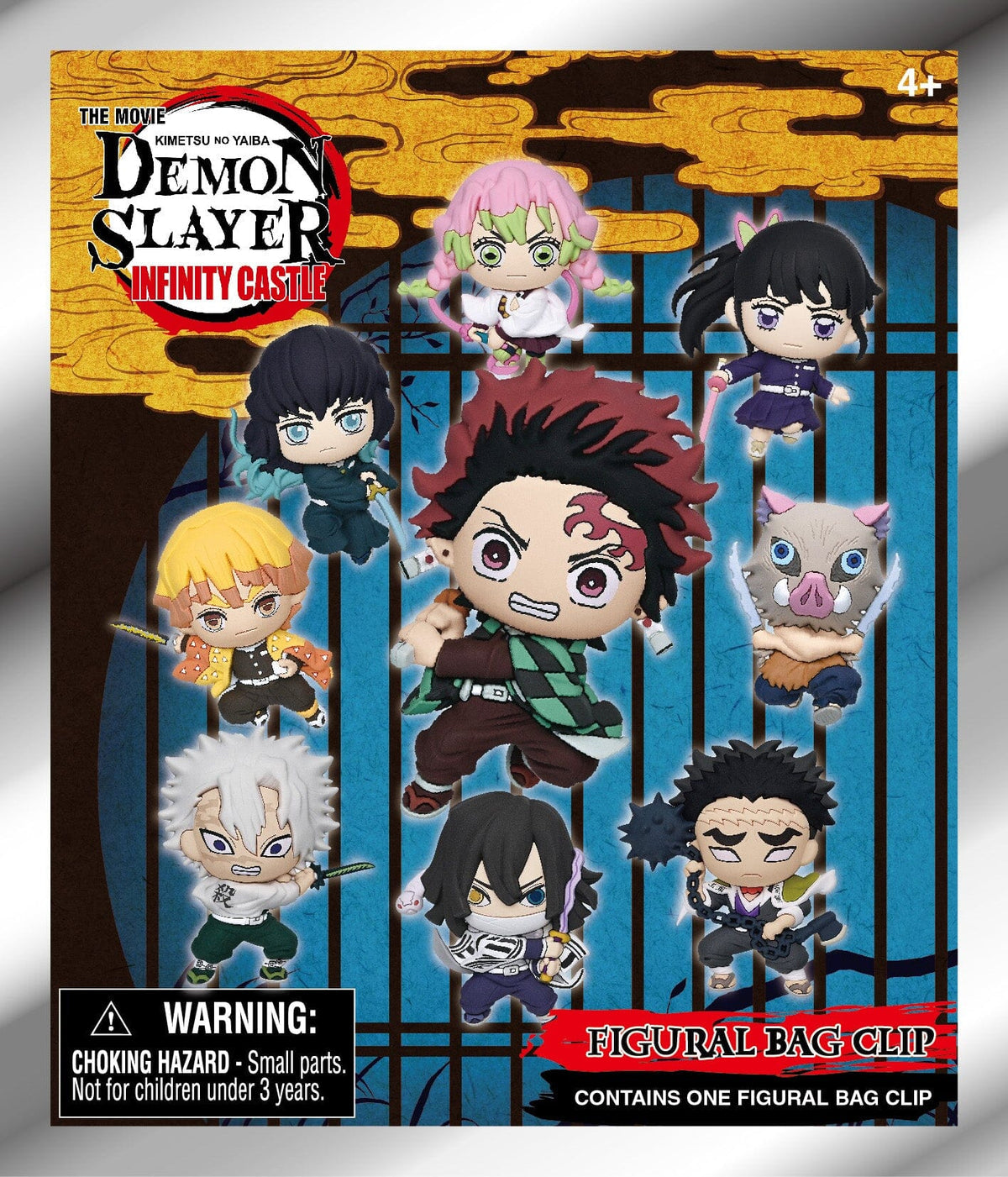 Demon Slayer Infinity Castle Movie Mystery 3D Foam Figural Bag Clip (One Variation Chosen at Random)