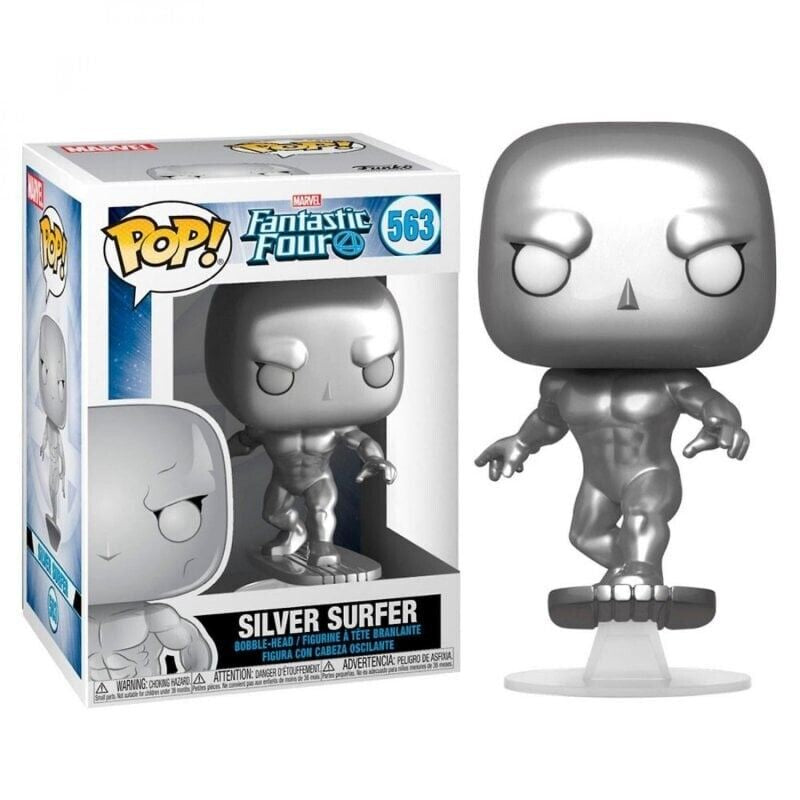 Funko Pop! Marvel Fantastic Four 4 Silver Surfer 563 + Free Protector