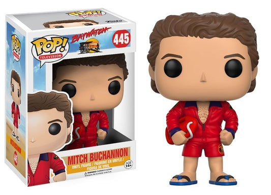 Funko Pop! Baywatch - Mitch Buchannon 445 (VAULTED) +  Protector