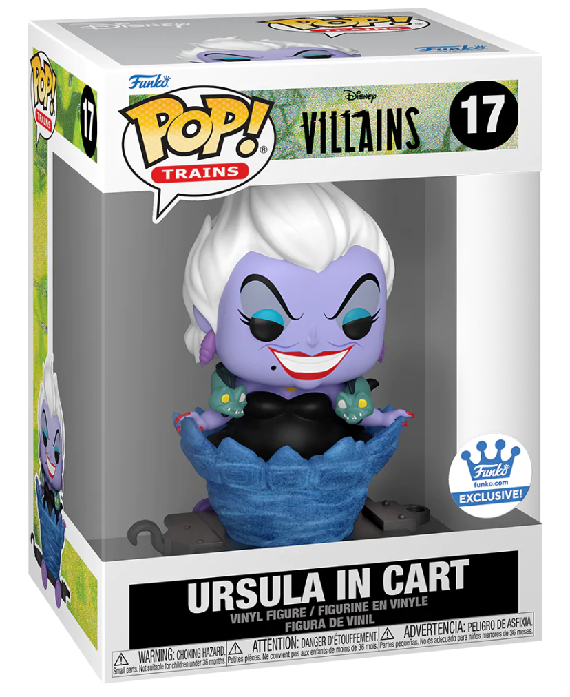 Funko Pop! Disney Villains Ursula In Cart 17 Funko Exclusive + Free Protector