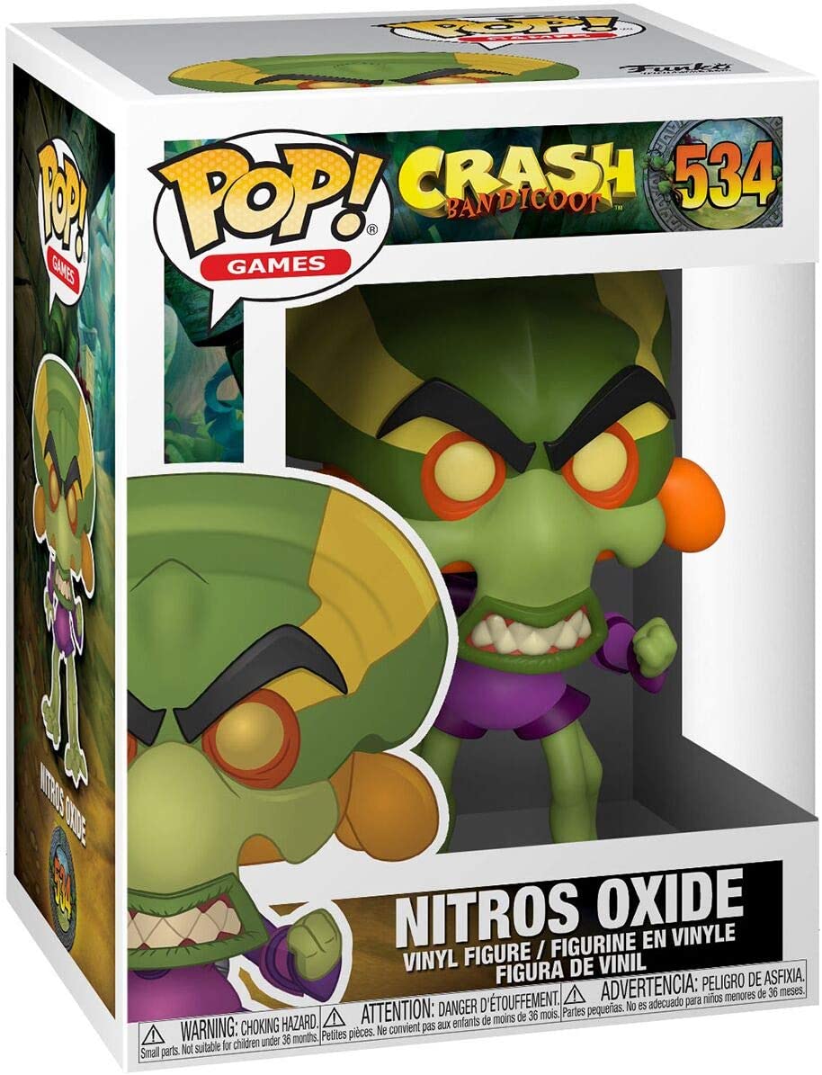 Funko Pop! Crash Bandicoot - Nitros Oxide 534 (VAULTED) (slight box ware) + Free Protector