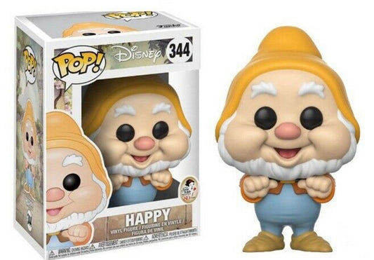 Funko Pop! Disney Snow White and the Seven Dwarfs (80 Years) Happy 344 + Free Protector (VAULTED)