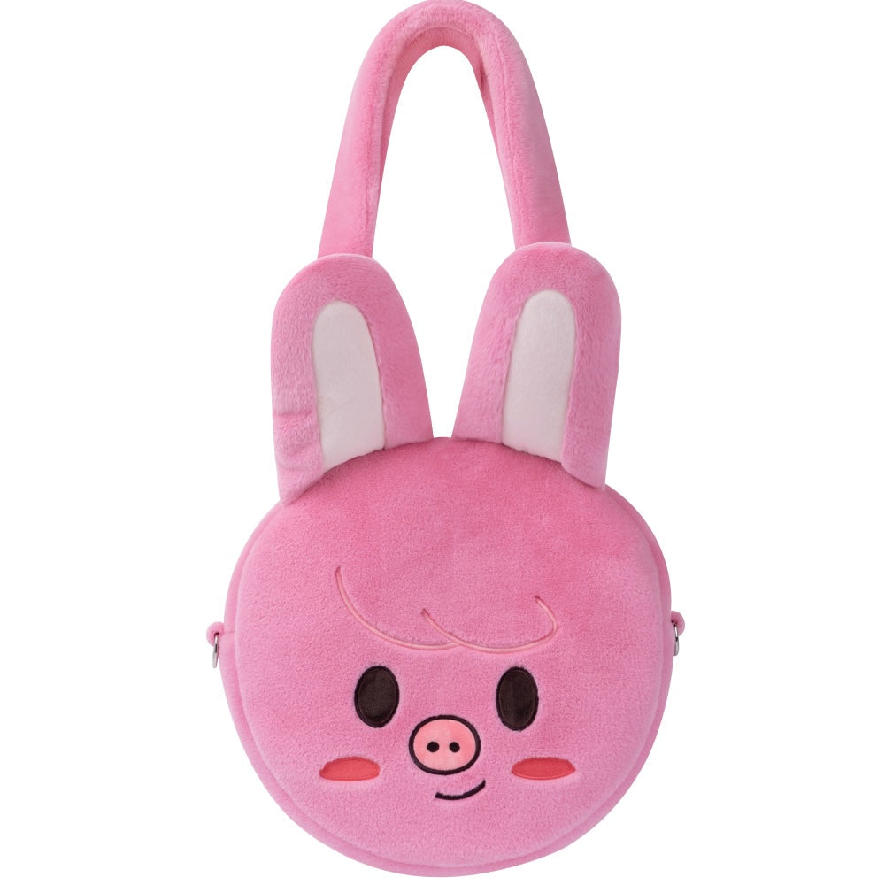 (PRE-ORDER) K-POP STRAY KIDS - SKZOO FACE SHOULDER BAG - SKZOO EVERYWHERE ALL AROUND THE WORLD (8 VERSIONS)