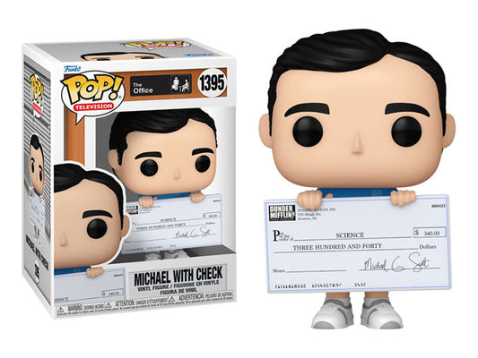 Funko Pop! The Office Michael with Check 1395 + Free Protector