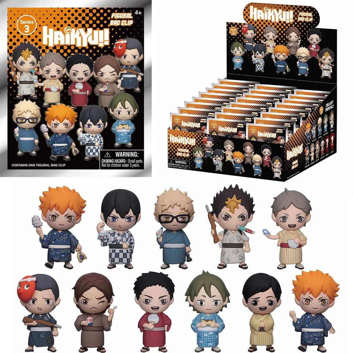 Haikyu!! Series 3 3D Foam Bag Clip Mystery Bag (One Variation Chosen At Random)