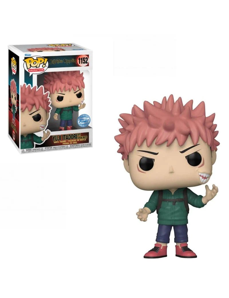 Funko Pop! Jujutsu Kaisen - Yuji Itadori with Sakura Mouth 1152 Funko Special Edition + Pop Pro
