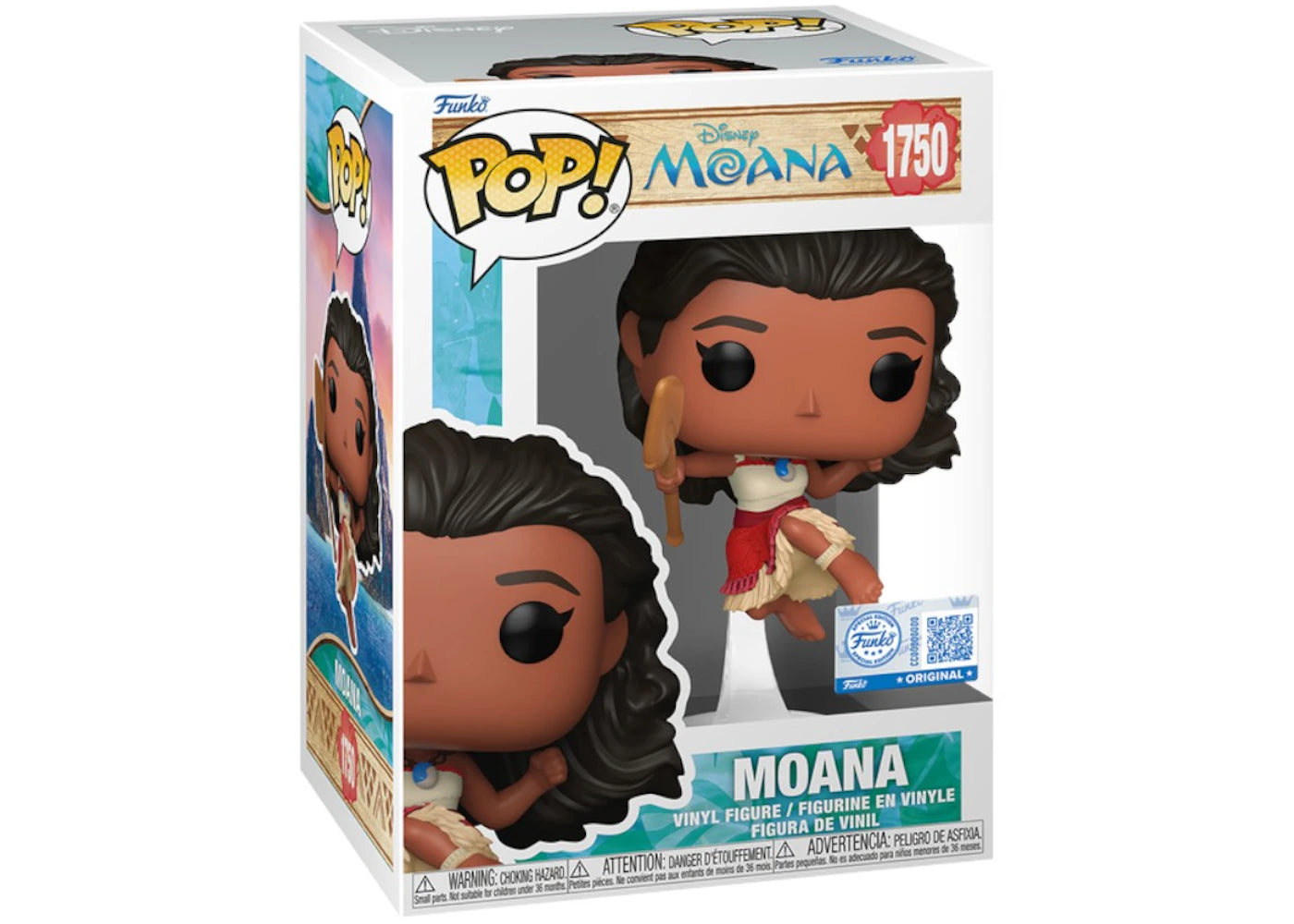 Funko Pop! Disney Moana - Moana 1750 Funko Special Edition Figure + Pop Protector