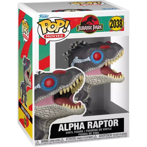Funko Pop! Jurassic Park - Alpha Raptor 2038 Figure + Pop Protector