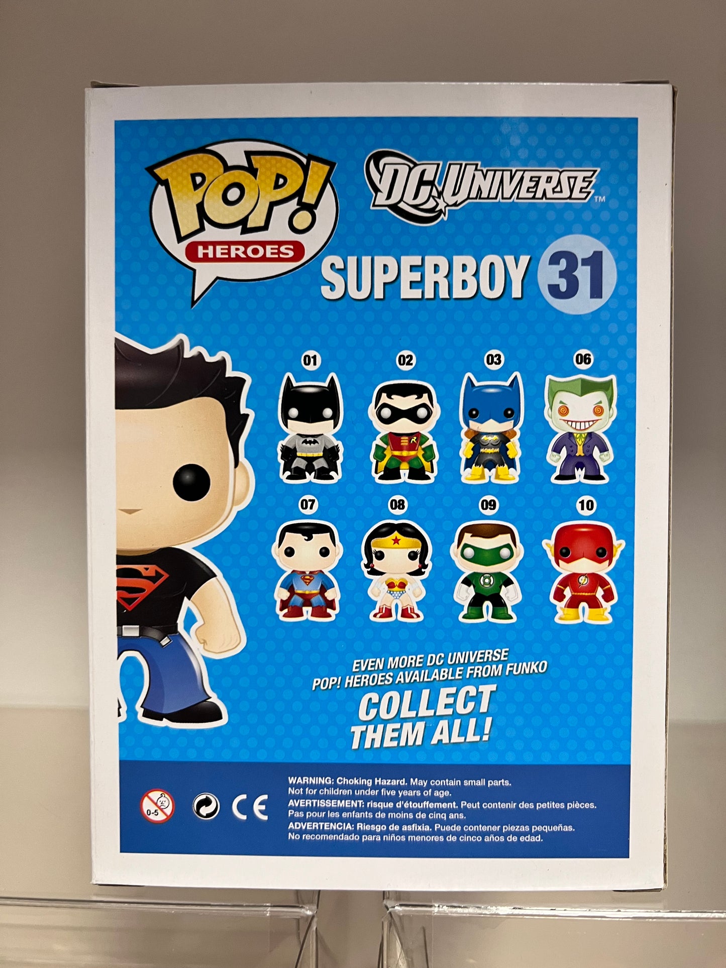 DC UNIVERSE SUPERBOY 31 FUNKO POP FIGURE+ PROTECTOR (VAULTED RARE)