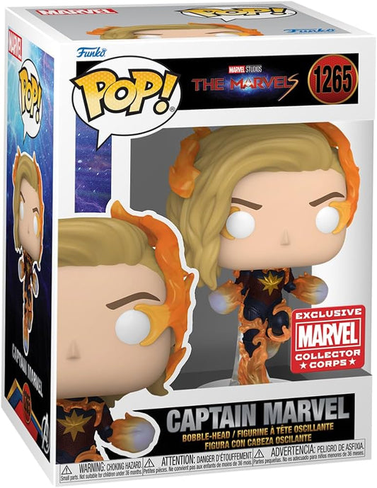 Marvel Studios - The Marvels - Captain Marvel - Marvel Collector Corps Exclusive 1265 + Free Protector