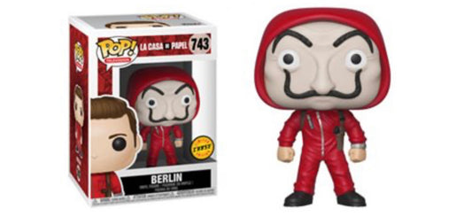 Funko Pop! La Casa De Papel Berlin Masked CHASE 743 + Free Protector