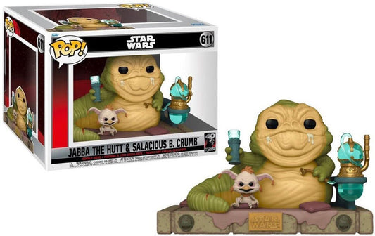 Funko Pop! Star Wars Jabba The Hutt & Salacious B. Crumb 611