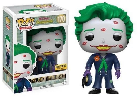 Funko Pop! DC Comics Bombshells The Joker (with kisses) Hot Topic Exclusive + Free Protector