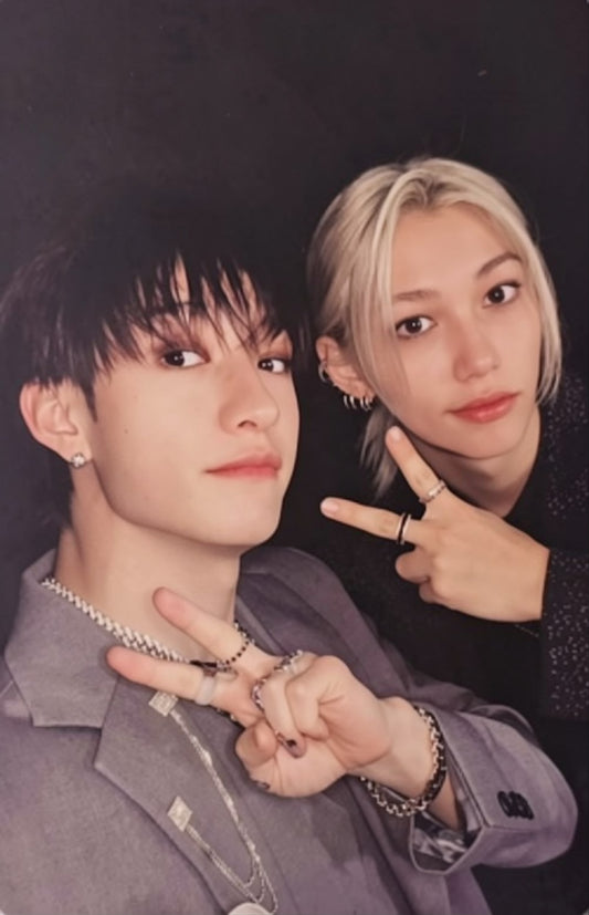 K-POP STRAY KIDS 合 (HOP) HIPTAPE VER. BANG CHAN AND FELIX UNIT OFFICIAL PHOTOCARD