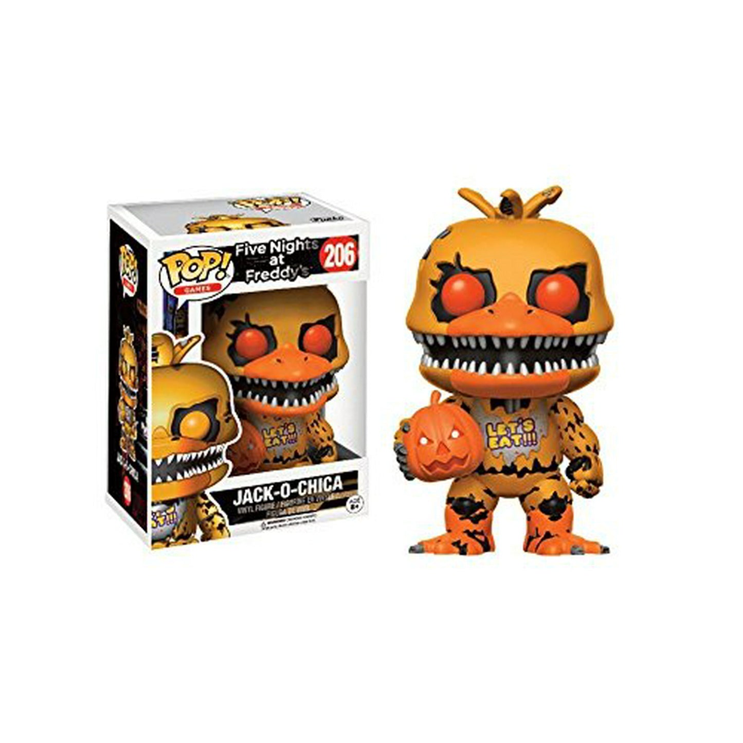 Funko Pop! FNAF: Five Nights at Freddy’s - Jack-O-Chica 206 GameStop Exclusive (VAULTED) + Free Protector