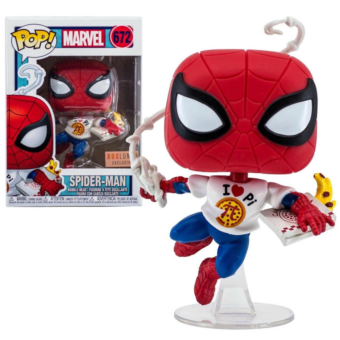 Funko Pop! Marvel Eat The Universe- Spider- Man 672 BoxLunch Exclusive + Free Protector