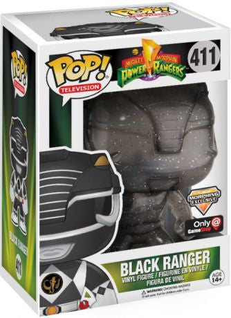 Funko Pop! Mighty Morphin Power Rangers - Black Ranger 411 Morphing Exclusive GameStop Exclusive (VAULTED) + Free Protector