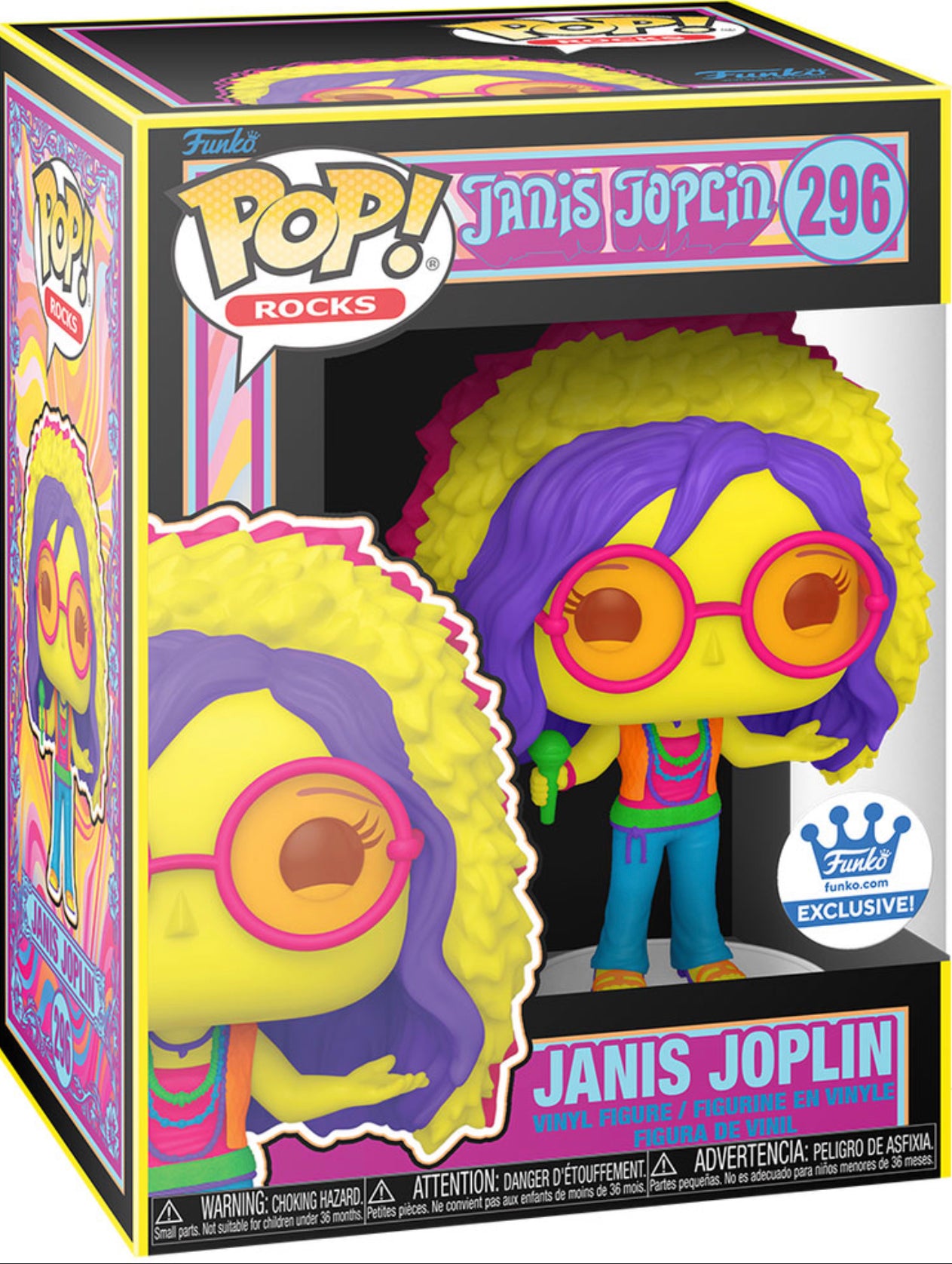 Funko Pop! Janis Joplin 296 Funko Shop Exclusive + Free Protector