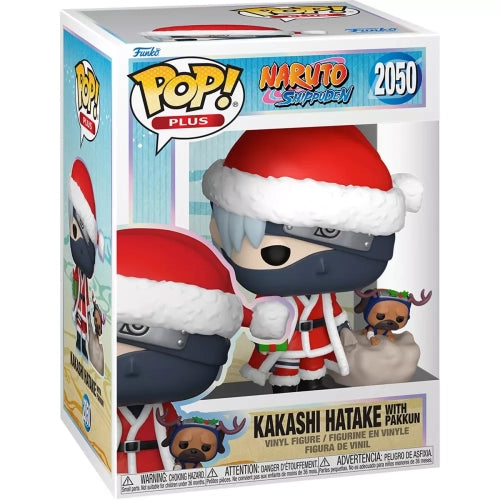 Funko Pop! Naruto Shippuden Christmas Holiday Edition Santa Kakashi Hatake with Pakkun 2050 Figure + Pop Protector
