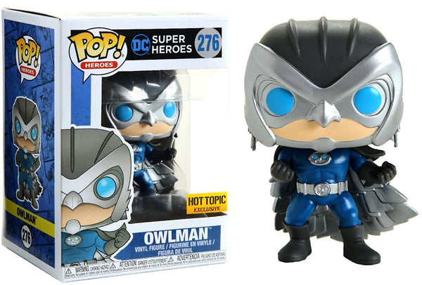 Funko Pop! DC Super Heroes Owlman 276 Hot Topic Exclusive + Free Protector