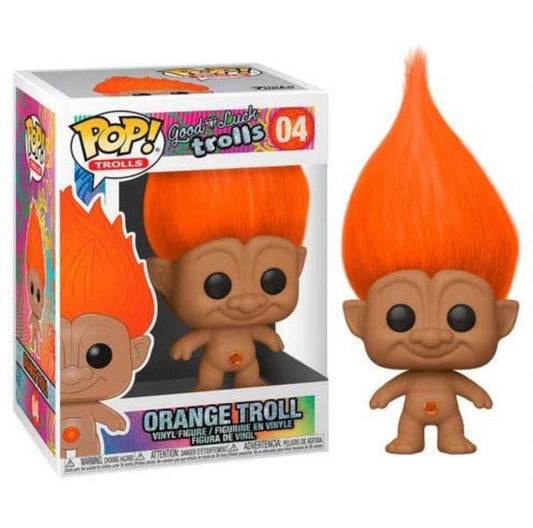 Funko Pop! Good Luck Trolls - Orange Troll 04 + Free Protector