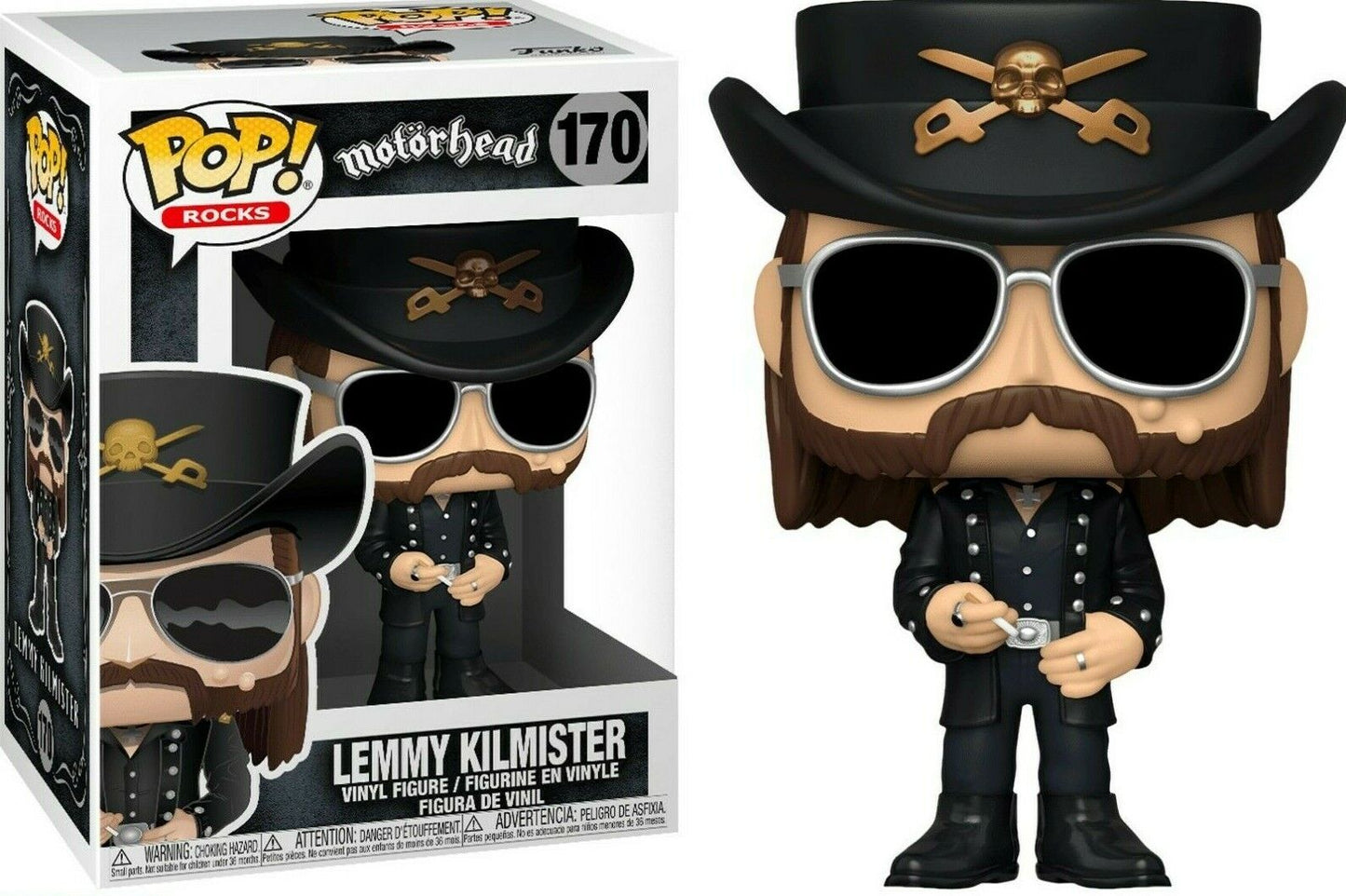 Funko Pop! Mötorhead Lemmy Kilmister 170 (VAULTED) + Free Protector