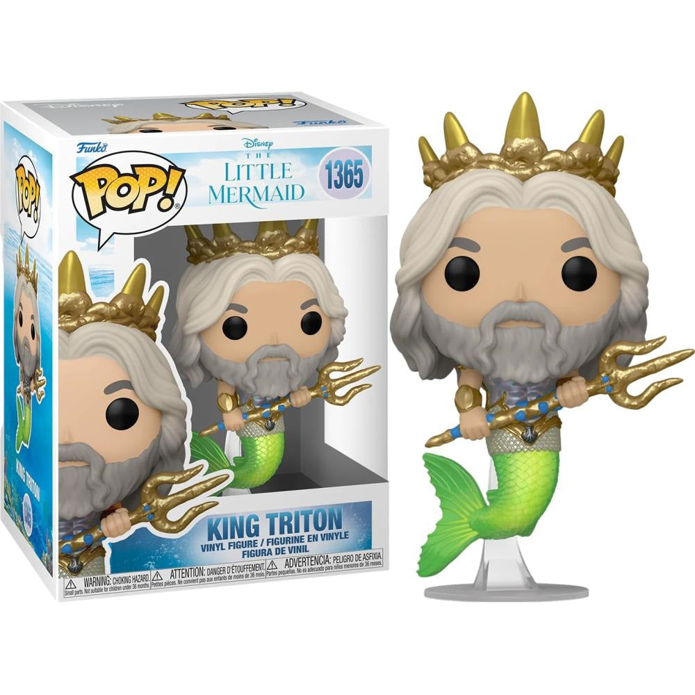 Funko Pop! Disney The Little Mermaid King Triton 1365 + Free Protector