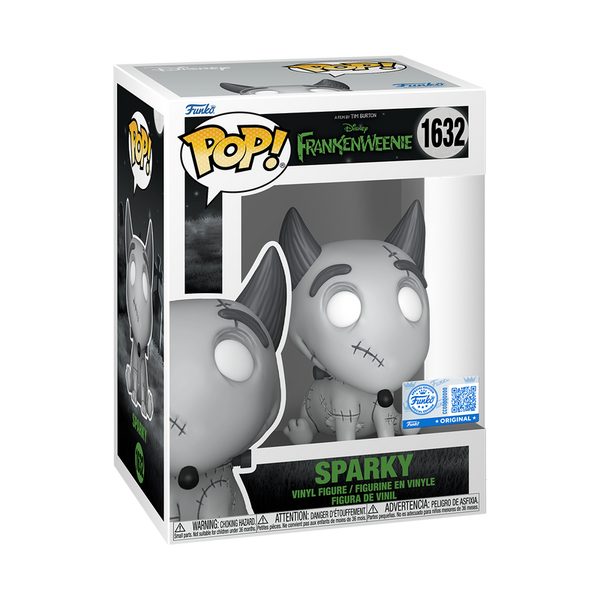 Funko Pop! Disney Tim Burton : Frankenweenie - Sparky 1632 Funko Special Edition Figure + Pop Protector