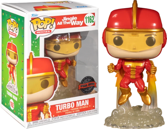 Funko Pop! Jingle All The Way - Turbo Man 1162 Special Edition + Free Protector