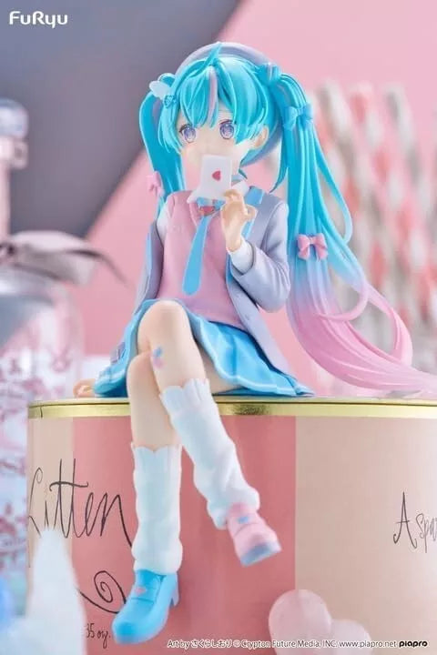 FuRyu Noodle Stopper Sitting Hatsune Miku Loving Blazer Ver Statue Figure JAPAN OFFICIAL