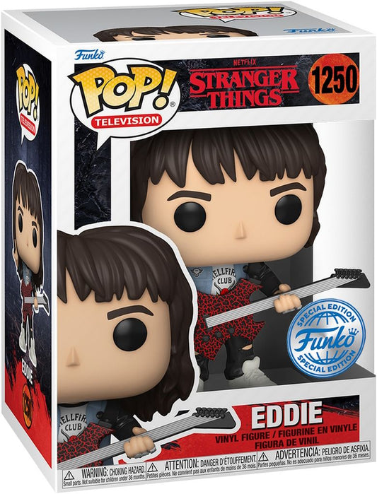 Funko Pop! Netflix Stranger Things Eddie 1250 Funko Special Edition + Free Protector